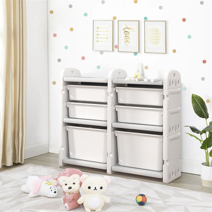 67cm W Kids Plastic Storage Cabinet for Toys Clothes Books