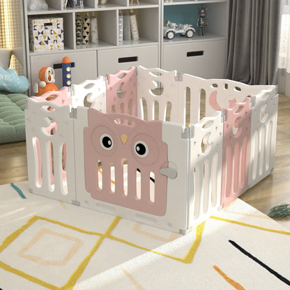 106cm W Foldable Baby Kid Playpen with 10 Panel