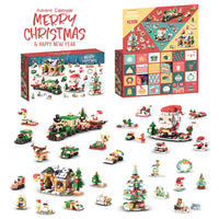 Kids Christmas Advent Calendar Building Block Blind Box with STEM Toys