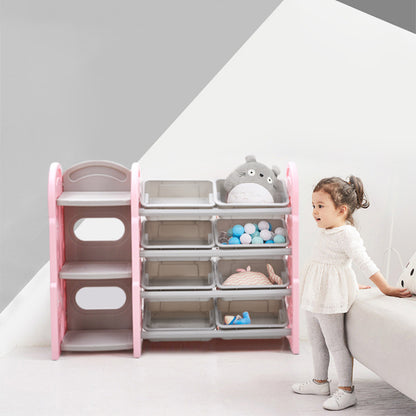 120cm W x 92 cm H Plastic Toy Storage Organizer and Bookshelf Combination