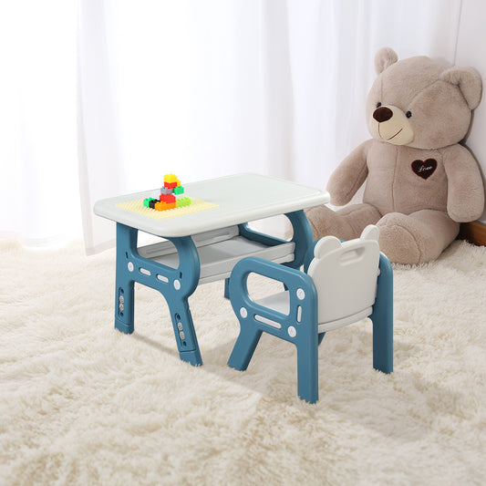 74cm W x 47cm D Adjustable Acticity Desk Chair Set Height ，for Kid