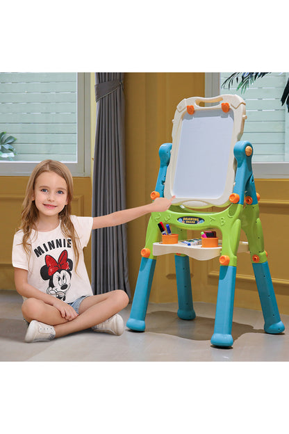 85cm H-112cm H Kids Double-Sided Adjustable Drawing Magnetic Easel