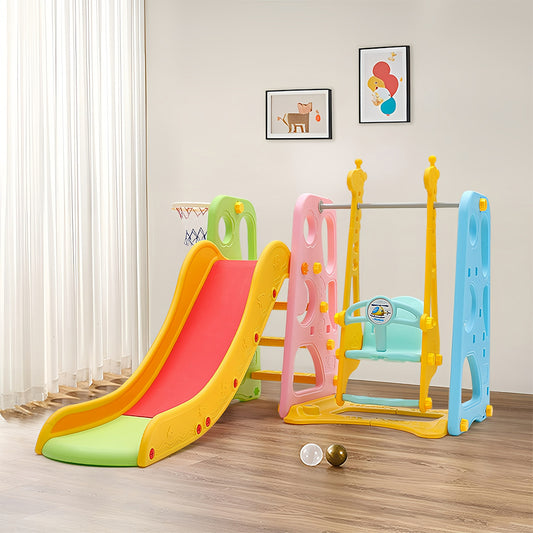 123cm H Swing and Slide Playset , for Kids