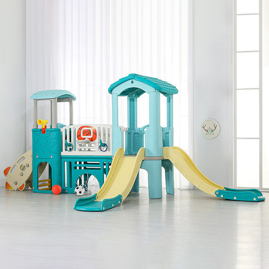 180cm H Toddlers Slide and Climber , Balls and Ring Toss