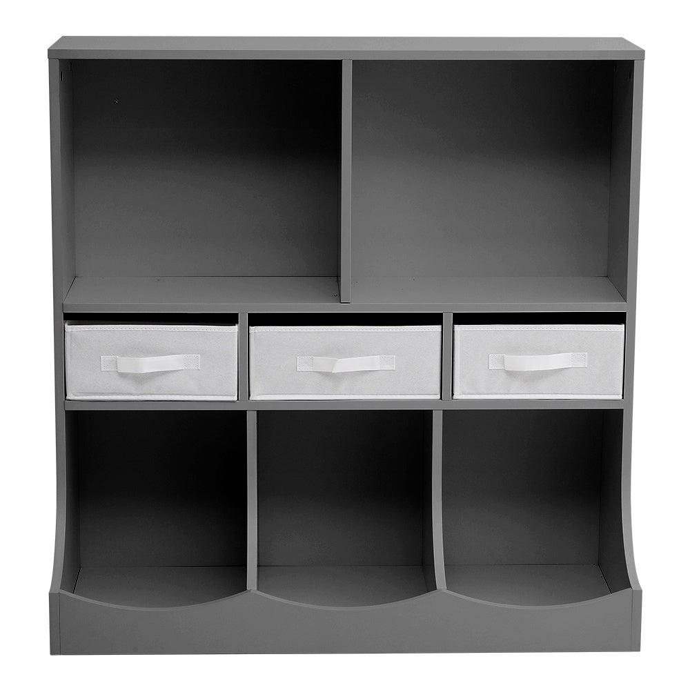91cm W 3-Tier Open Style Toy and Book Storage Cabinet