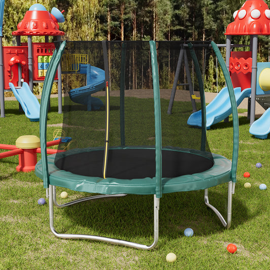 200cm  H x  6FT Outdoor Enclosure Trampoline,  with Ladder