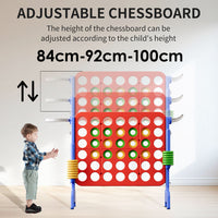 Giant 4-in-A-Row Game Set with Four Game Modes for Kids and Family