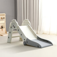 56cm height foldable kids lion single slide with handrail - front view