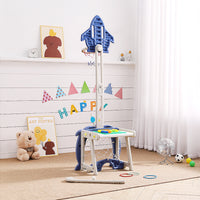 3-in-1 Kid Basketball Hoop Golf Set Football Goal Set