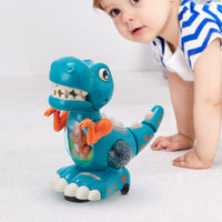 Dynamic Kids Dinosaur Walking Toy with Sounds and Lights