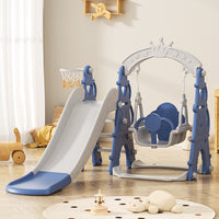 122cm H 3-in-1 Kid Slide Climber and Swing Set