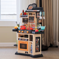 46 PCS Kids Mini Kitchen Playset With Light Sound and Smoke