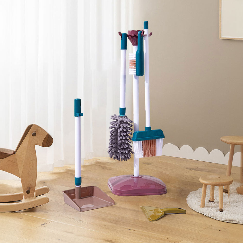 8pcs cleaning kit toy set for kids pretend play cleaning tools – full view